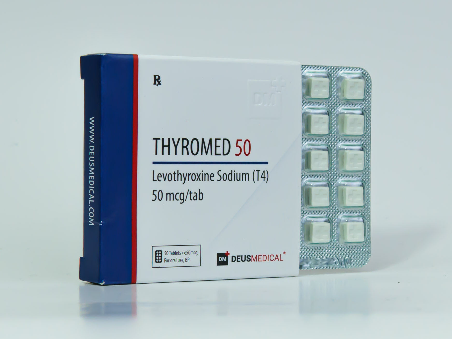Thyromed 50mcg - Levothyroxine Sodium - Deus Medical - Image 2