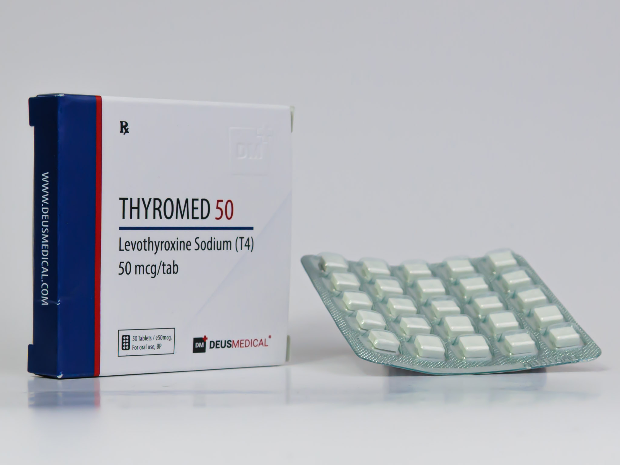Thyromed 50mcg - Levothyroxine Sodium - Deus Medical - Image 3